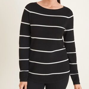 {Chicos} Striped Bateau Sweater.